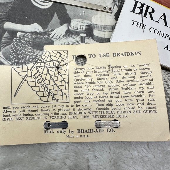Vintage Rug Braiding Braid-Aid Instructions, braidkins, and Vari-Folders - Picture 5 of 10